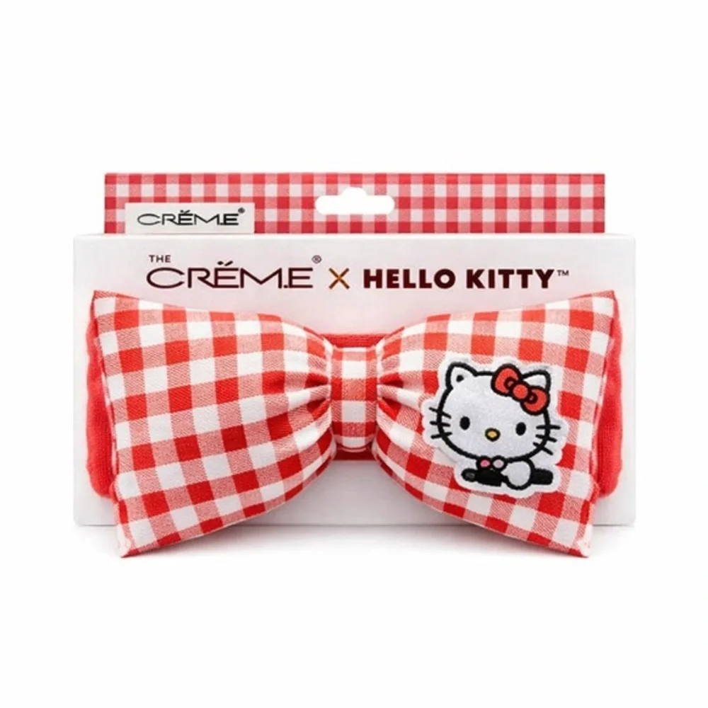 The Crème Shop x Hello Kitty Limited Edition Red Gingham Bow Headband 🎀✨